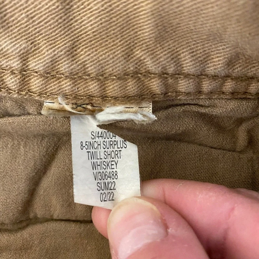 Banana‎ Republic Mens Surplus Twill Shorts 34 Brown 8.5 Inch Inseam